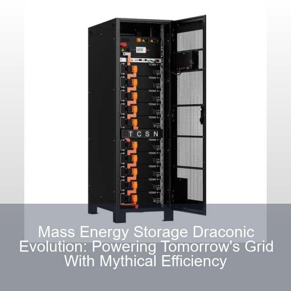 Mass Energy Storage Draconic Evolution: Powering Tomorrow's Grid With Mythical Efficiency